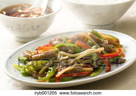 Chinese style sauteed meat and vegetables View Large Photo Image Stock Photography - Chinese style sauteed meat and vegetables. Fotosearch