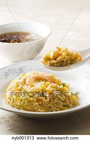 Chinese style shrimp fried rice View Large Photo Image Stock Image - Chinese style shrimp fried rice. Fotosearch