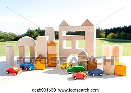 Stock Image - Cityscape of building blocks. Fotosearch