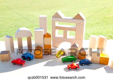 Stock Image - Cityscape of building blocks. Fotosearch