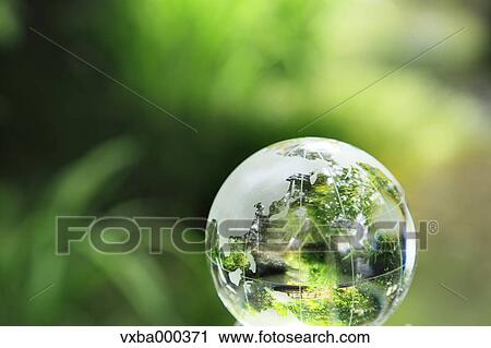 Stock Image - Glass globe. Fotosearch