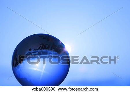 Stock Image - Glass globe. Fotosearch