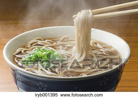 Japanese style Soba buckwheat noodles View Large Photo Image Stock Photography - Japanese style Soba buckwheat noodles. Fotosearch