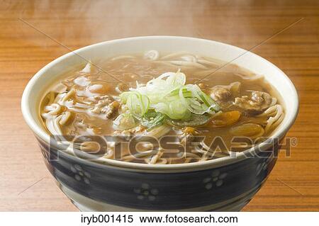 Stock Photography - Japanese style Soba buckwheat noodles. Fotosearch