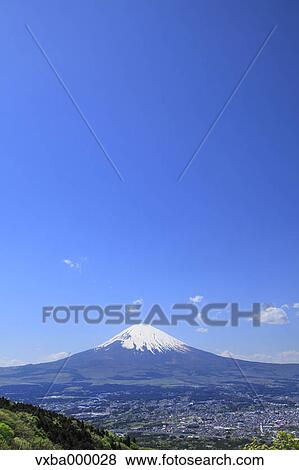 Mount Fuji and blue sky with clouds View Large Photo Image Stock Photo - Mount Fuji and blue sky with clouds. Fotosearch