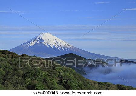 Stock Photo - Mount Fuji and mountainscape. Fotosearch