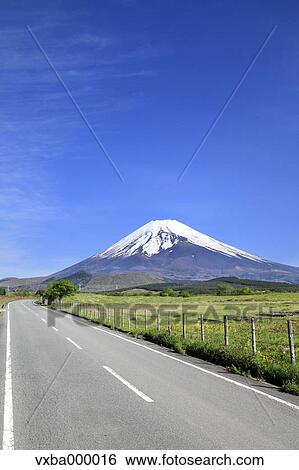 Mount Fuji and road View Large Photo Image Stock Photograph - Mount Fuji and road. Fotosearch