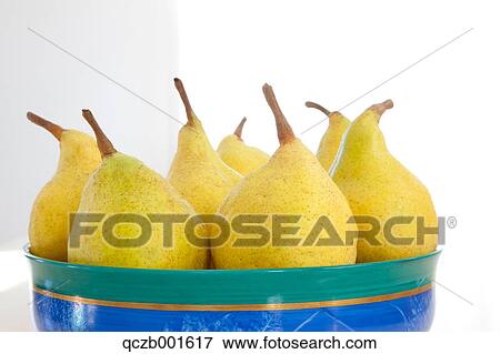 Pears in a bowl View Large Photo Image Stock Photo - Pears in a bowl. Fotosearch