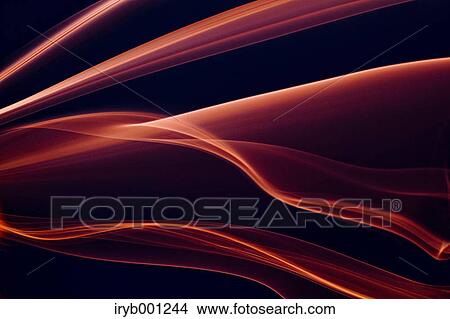 Picture - Red smoke on black background. Fotosearch