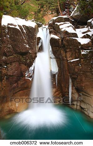 Stock Image - Ryujin Waterfall, Gifu Prefecture. Fotosearch