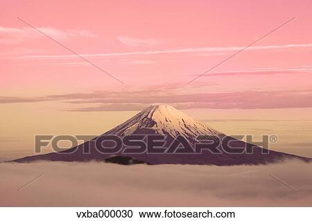 Sea of??clouds and morning glow at Mount Fuji View Large Photo Image Stock Image - Sea of??clouds and morning glow at Mount Fuji. Fotosearch