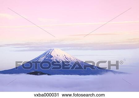 Sea of??clouds and morning glow at Mount Fuji View Large Photo Image Stock Image - Sea of??clouds and morning glow at Mount Fuji. Fotosearch