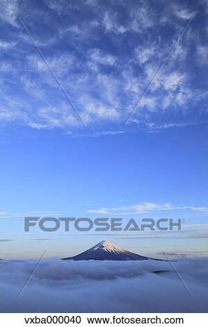 Sea of??clouds and morning glow at Mount Fuji View Large Photo Image Stock Image - Sea of??clouds and morning glow at Mount Fuji. Fotosearch