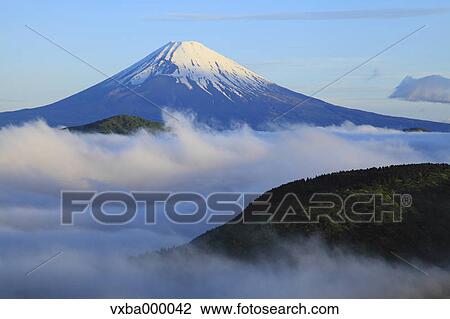 Sea of??clouds and morning glow at Mount Fuji View Large Photo Image Stock Image - Sea of??clouds and morning glow at Mount Fuji. Fotosearch