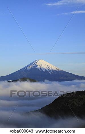 Sea of??clouds and morning glow at Mount Fuji View Large Photo Image Stock Image - Sea of??clouds and morning glow at Mount Fuji. Fotosearch