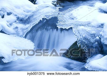 Small waterfall at winter View Large Photo Image Stock Photography - Small waterfall at winter. Fotosearch