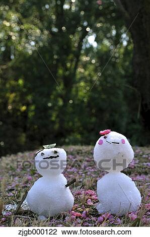 Snowmen View Large Photo Image Stock Image - Snowmen. Fotosearch