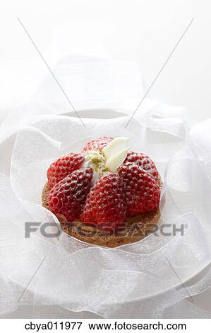 Strawberry tart View Large Photo Image Stock Photo - Strawberry tart. Fotosearch