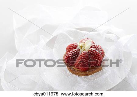 Strawberry tart View Large Photo Image Stock Photo - Strawberry tart. Fotosearch