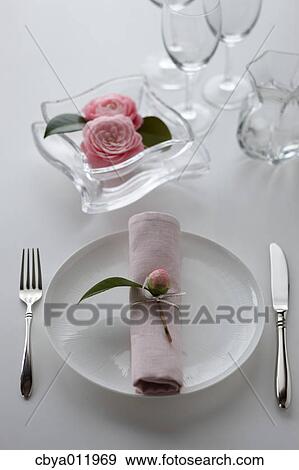 Table setting View Large Photo Image Stock Photo - Table setting. Fotosearch