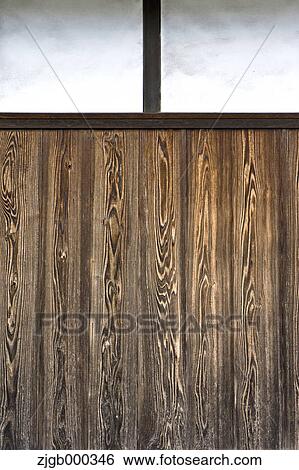 Stock Photograph - Traditional Japanese house wall. Fotosearch