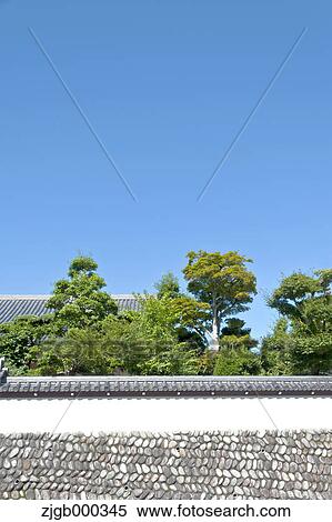 Stock Photography - Traditional Japanese house wall. Fotosearch