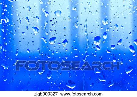 Stock Photo - Water drops on glass. Fotosearch