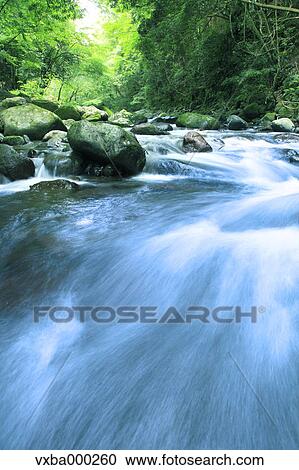 Stock Image - Water stream. Fotosearch