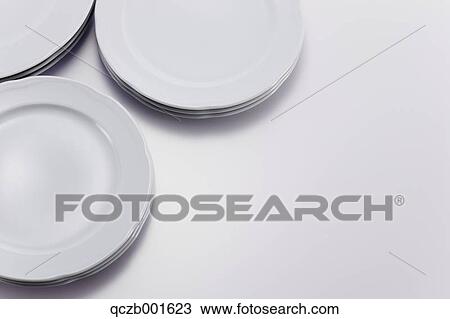 White plates View Large Photo Image Stock Image - White plates. Fotosearch