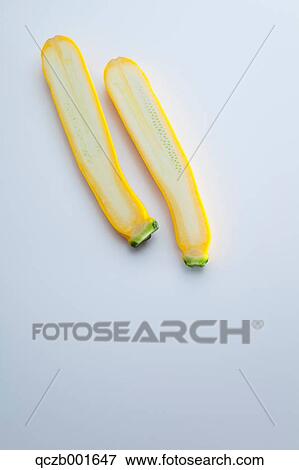 Zucchini cut in half View Large Photo Image Stock Photo - Zucchini cut in half. Fotosearch