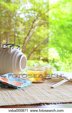 Bamboo blind barley tea and mosquito coil View Large Photo Image Stock Image - Bamboo blind barley tea and mosquito coil. Fotosearch