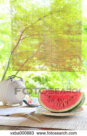 Bamboo blind watermelon and mosquito coil View Large Photo Image Stock Image - Bamboo blind watermelon and mosquito coil. Fotosearch
