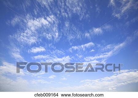 Picture - Blue sky and white clouds. Fotosearch