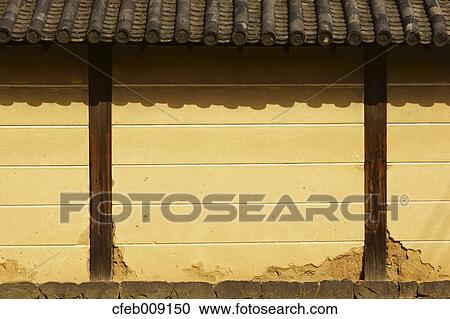 Earth wall, Nara Prefecture View Large Photo Image Stock Image - Earth wall, Nara Prefecture. Fotosearch