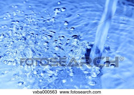 Stock Image - Flowing water. Fotosearch