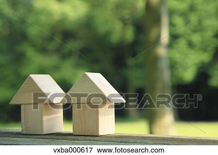 Houses made of building blocks View Large Photo Image Stock Photo - Houses made of building blocks. Fotosearch
