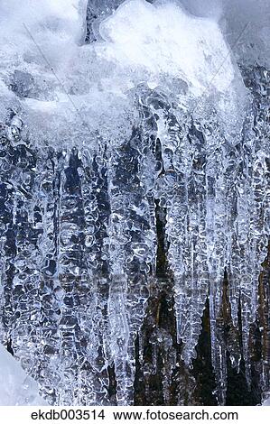 Icicles, Nagano Prefecture View Large Photo Image Picture - Icicles, Nagano Prefecture. Fotosearch