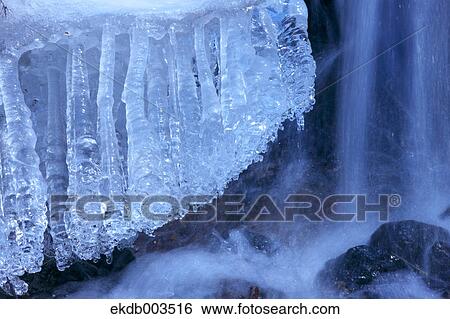 Icicles, Nagano Prefecture View Large Photo Image Stock Photograph - Icicles, Nagano Prefecture. Fotosearch