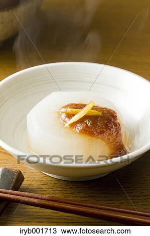 Japanese-style boiled radish View Large Photo Image Stock Image - Japanese-style boiled radish. Fotosearch