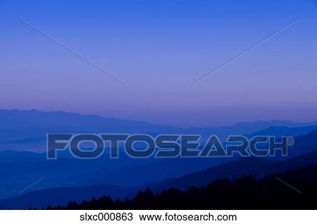 Stock Image - Koubocchi Plateau, Nagano Prefecture. Fotosearch