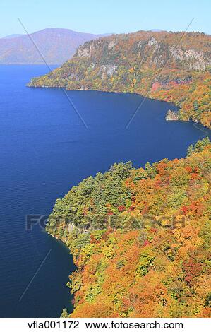 Lake Towada in Autumn, Aomori Prefecture View Large Photo Image Stock Image - Lake Towada in Autumn, Aomori Prefecture. Fotosearch