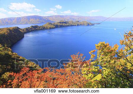 Lake Towada in Autumn, Aomori Prefecture View Large Photo Image Stock Photo - Lake Towada in Autumn, Aomori Prefecture. Fotosearch