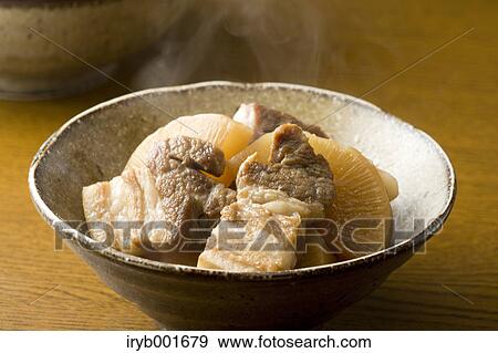 Meat and radish View Large Photo Image Stock Photo - Meat and radish. Fotosearch