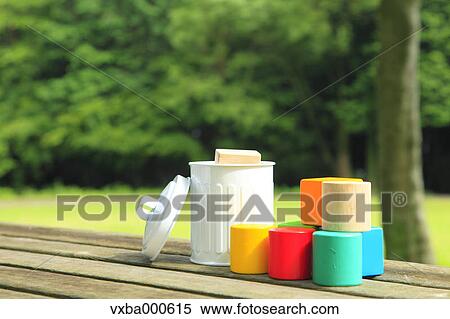 Miniature trash can View Large Photo Image Stock Photography - Miniature trash can. Fotosearch