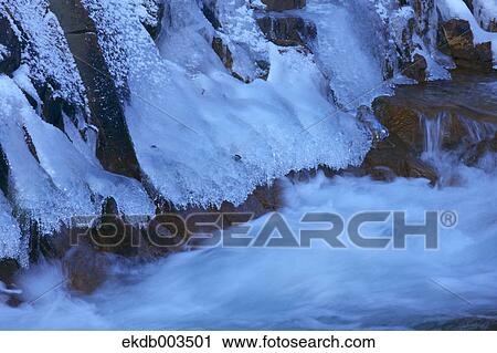 Stock Image - Mountain stream, Nagano Prefecture. Fotosearch