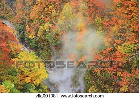 Oyasu Gorges hot spring, Akita Prefecture View Large Photo Image Stock Image - Oyasu Gorges hot spring, Akita Prefecture. Fotosearch