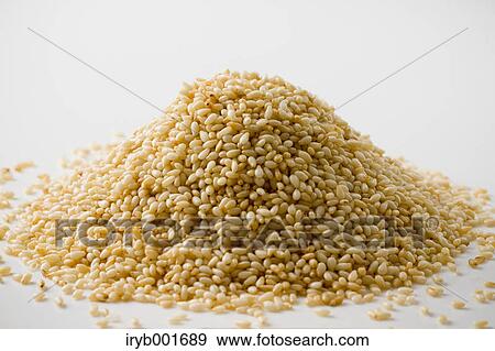 Stock Photo - Roasted sesame seeds. Fotosearch