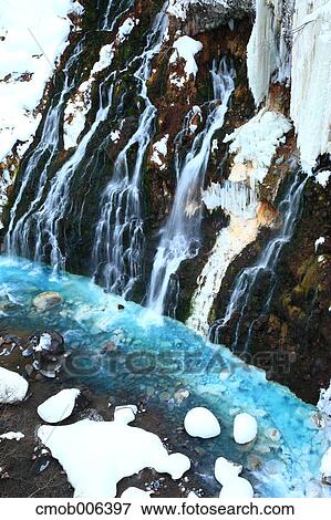 Shirahige waterfall, Hokkaido View Large Photo Image Stock Photo - Shirahige waterfall, Hokkaido. Fotosearch