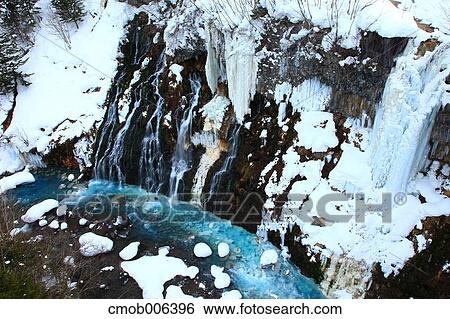 Shirahige waterfall, Hokkaido View Large Photo Image Stock Photograph - Shirahige waterfall, Hokkaido. Fotosearch