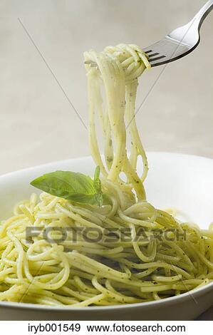 Stock Photo - Spaghetti Genovese. Fotosearch